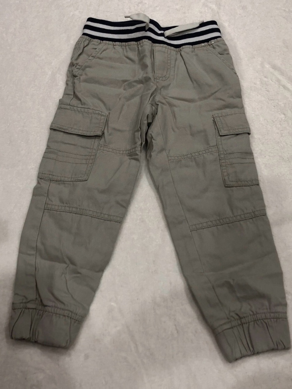Gymboree Navy and Khaki Drawstring Waist Pants size 4